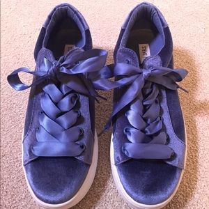 Steve Madden velvet platform sneakers